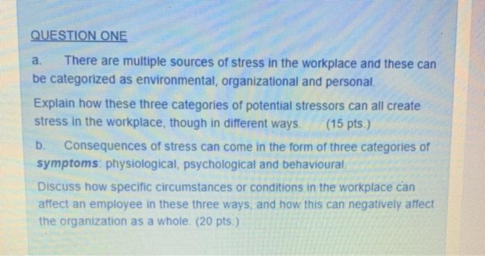 QUESTION ONE a There are multiple sources of