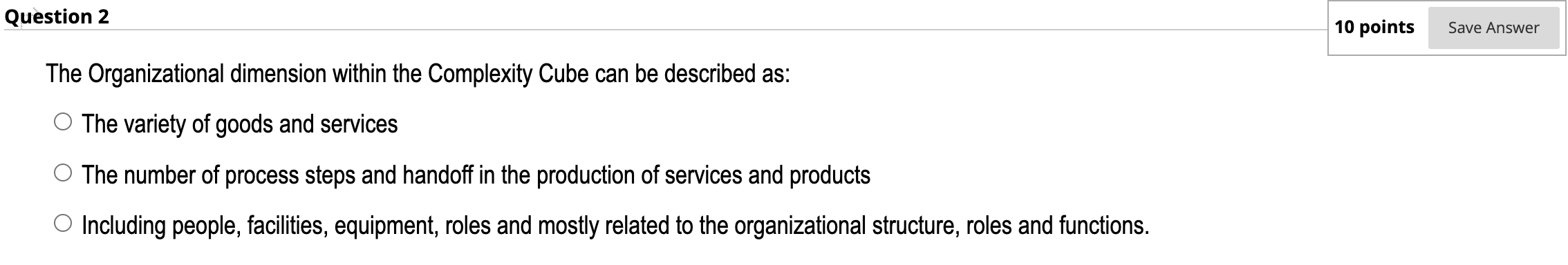 Question 2 10 points Save Answer The