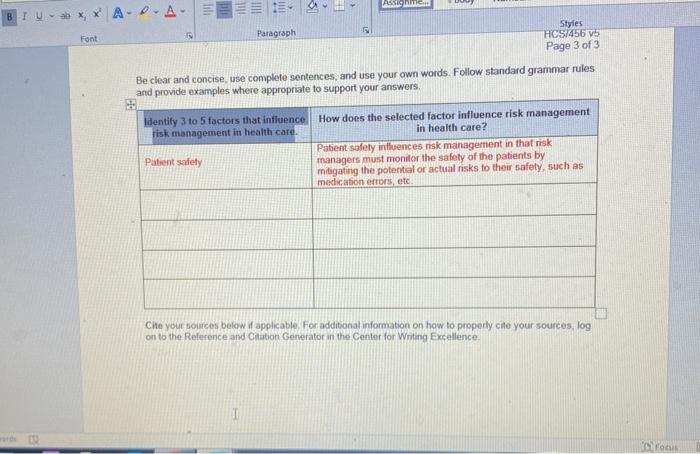 . E. ASSION BIU, X A-D-A- Font Paragraph Styles