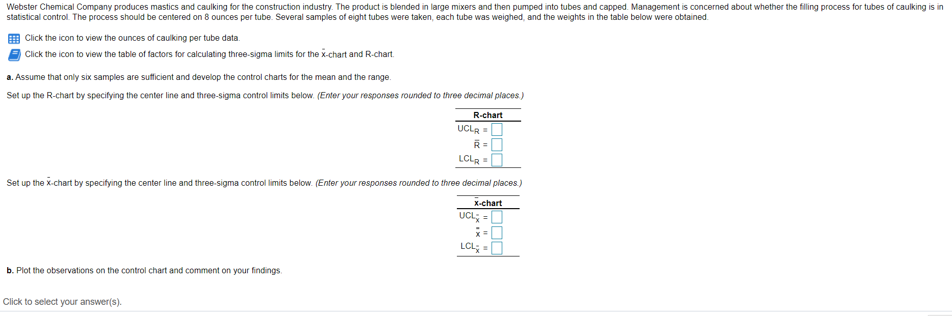 Webster Chemical Company produces mastics and