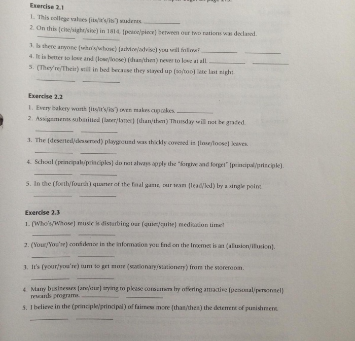 3 The Apostrophe Exercise 3.1 Place apostrophes