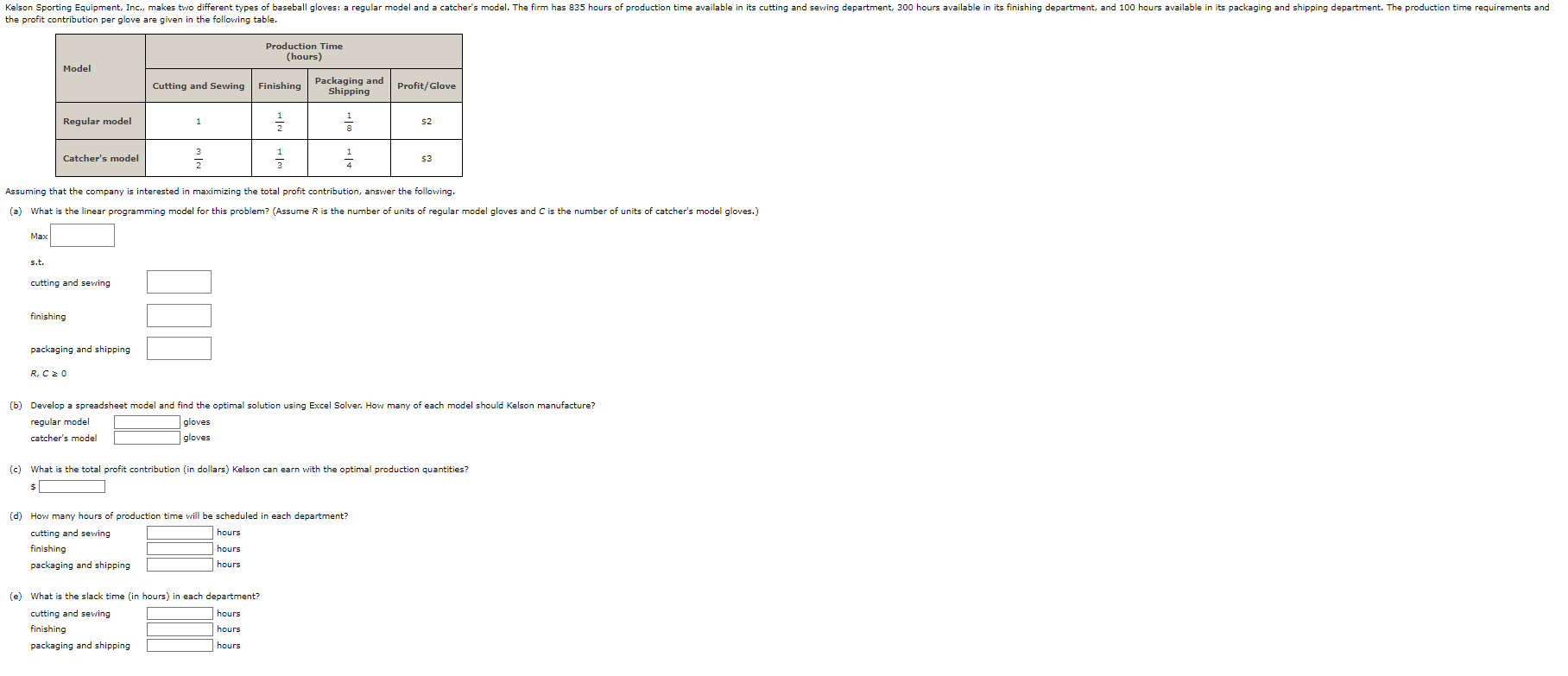 Kelson Sporting Equipment, Inc., makes two