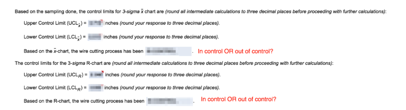 Refer to Table 56.1 - Factors for Computing