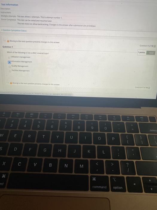 Test Information Formation This on bed and