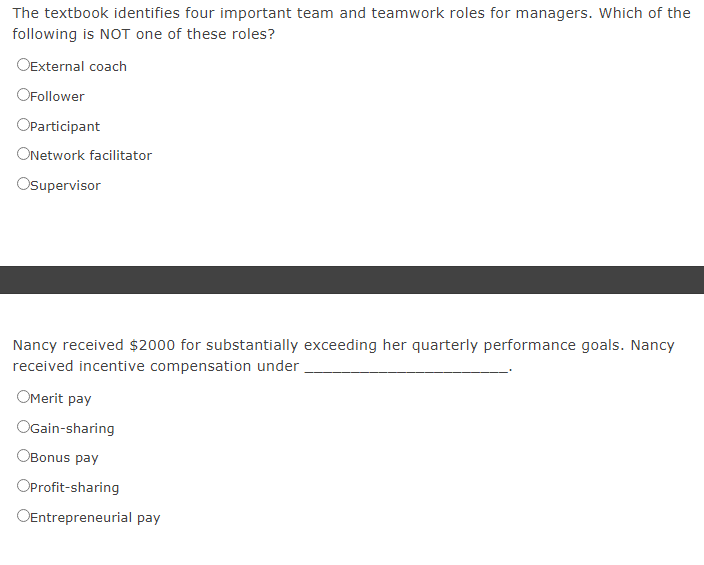 The textbook identifies four important team and