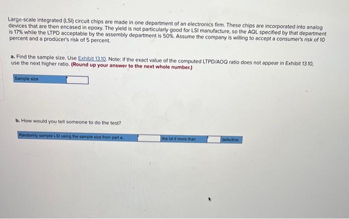 Large-scale integrated (LSI) circuit chips are