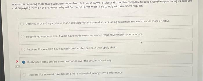 Walmart is requiring more trade sales promotion