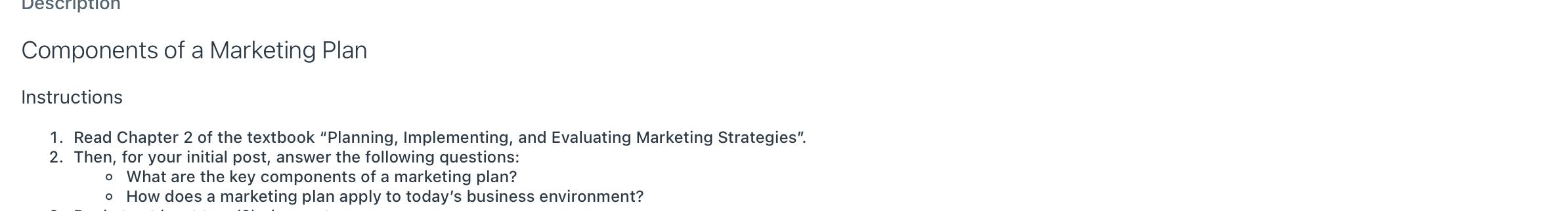 What are the key components of a marketing plan?