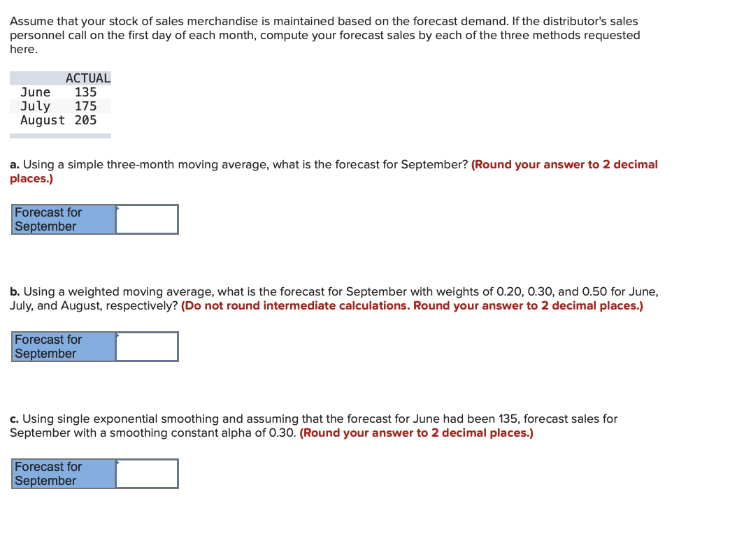 Assume that your stock of sales merchandise is