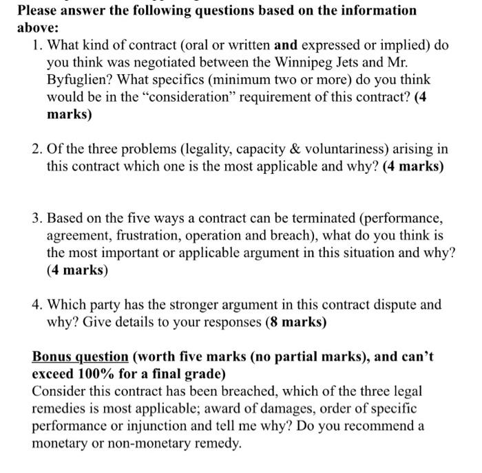 Please answer these questions :) Background Story