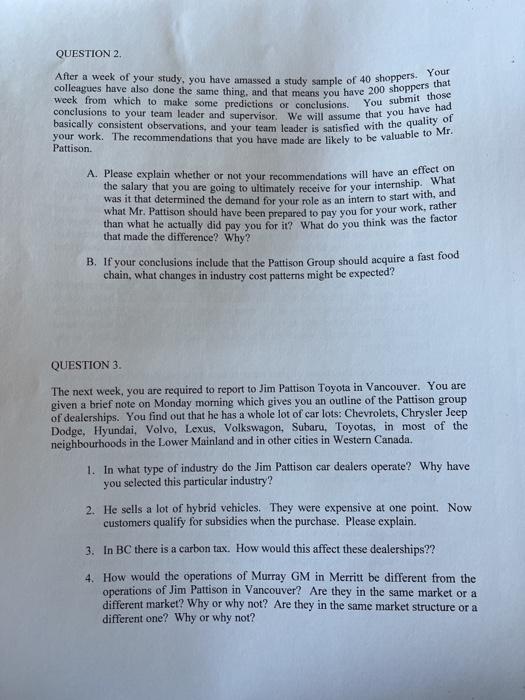 please answer all questions! QUESTION 2