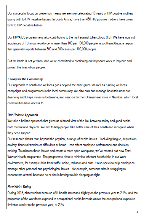 Discuss the extent to which the De Beers Group is