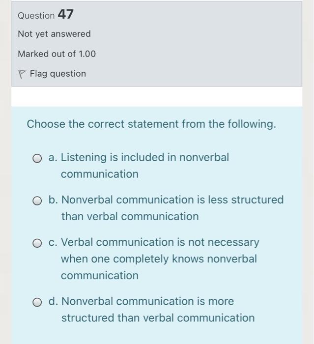 please fast Question 46 Not yet answered Marked