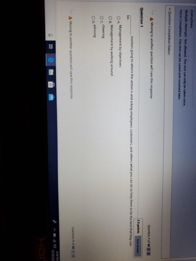 Instructions Multiple Attempts Not allowed. This