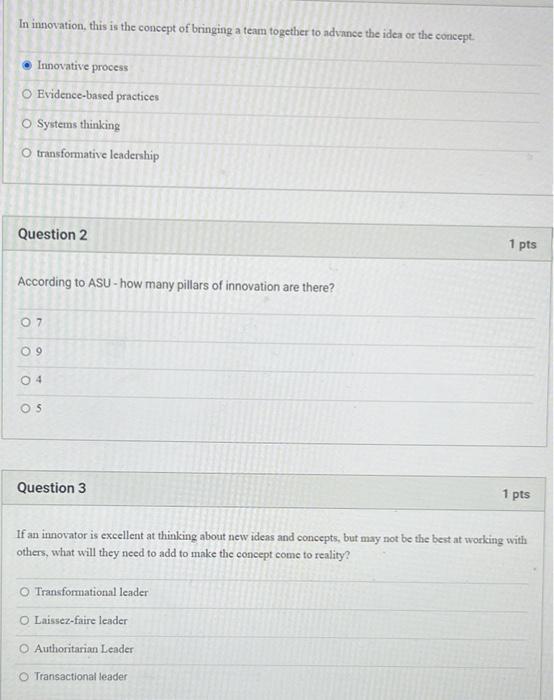 In innovation, this is the concept of bringing a