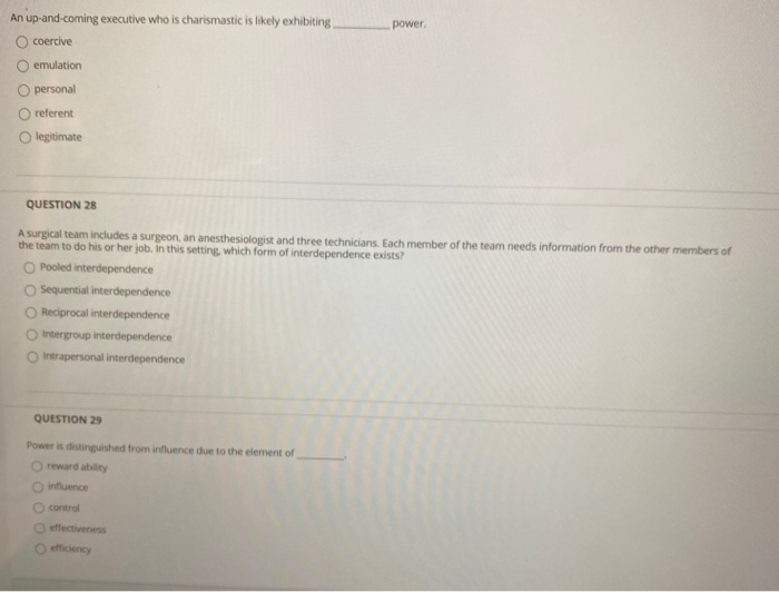 An up-and-coming executive who is charismatic is