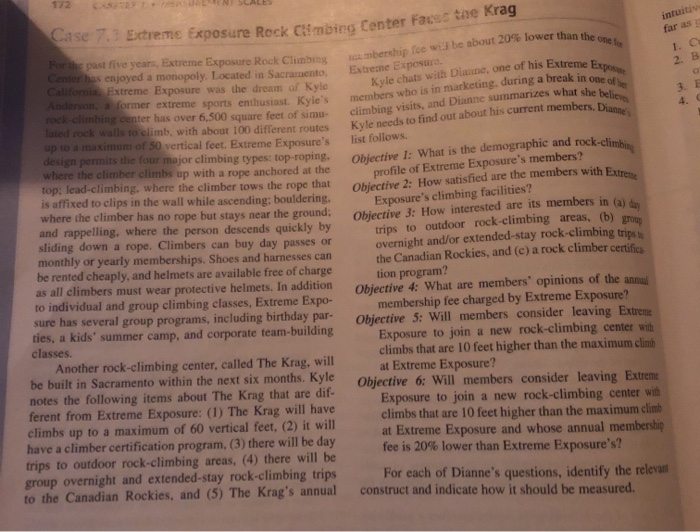 Case 7.1 Extreme Exposure Rock Climbing Center