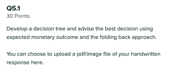 Q5 33 Points Please use the below information to