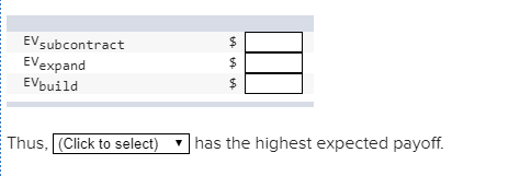Problem 5S-5 Compute the expected payoffs for