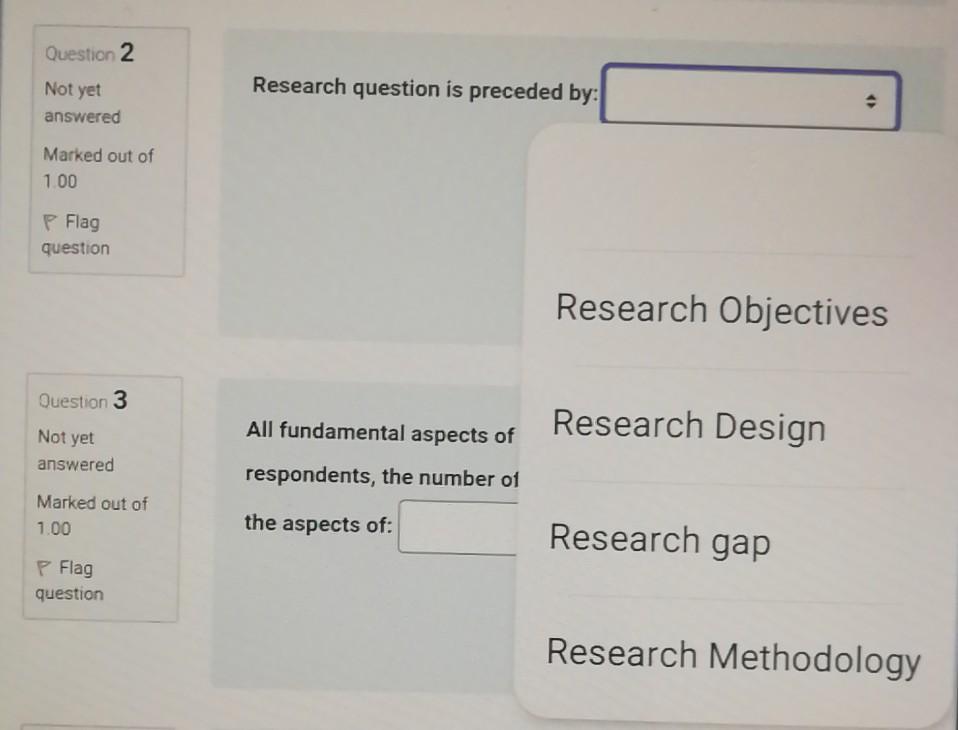 Question 1 Consider the following statements