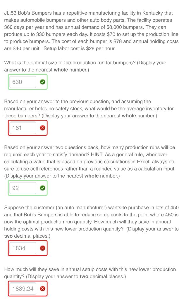Please solve for question 2, 4, and 5. JL.53