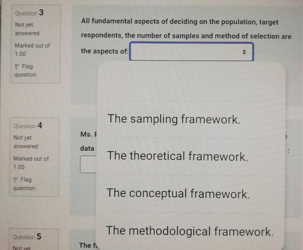 Question 1 Consider the following statements