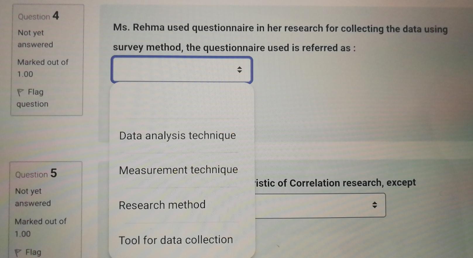Question 1 Consider the following statements