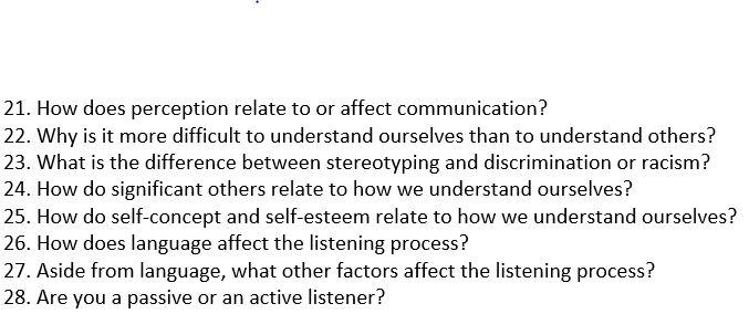 Please answer the short answer questions below: