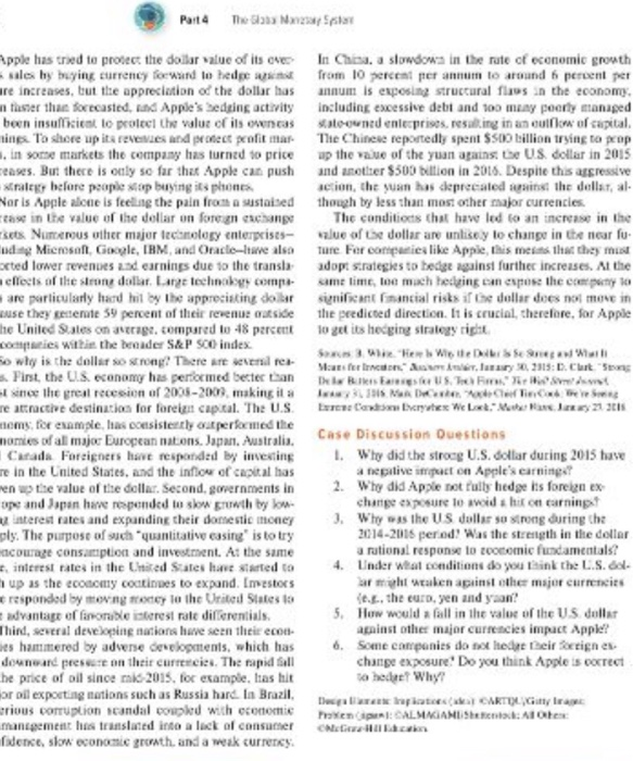 Part 4 The w Apple has tried to protect the