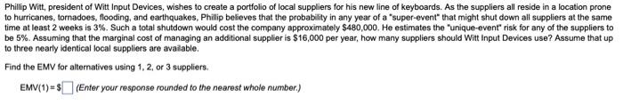 Phillip Witt, president of Witt Input Devices,