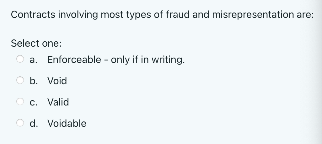 Please answer all Contracts involving most types