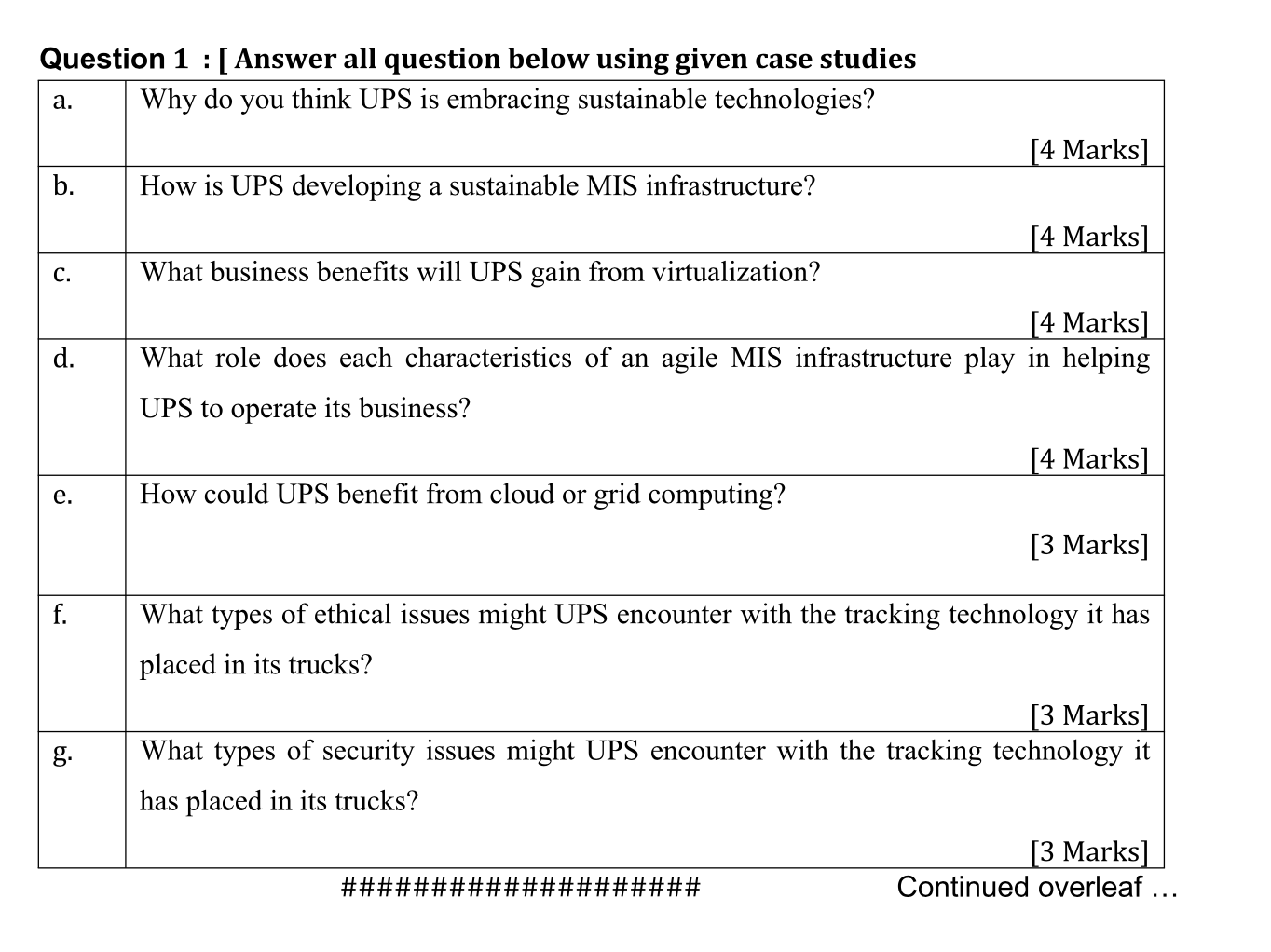 SECTION A Total Marks 25] Answer All Questions