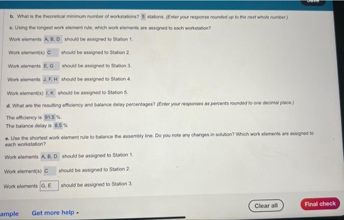 please answer question e for stations 1,2,3,4,5