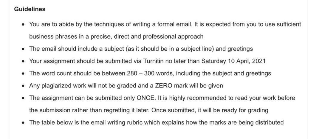 Email topic You are the CEO of a publishing