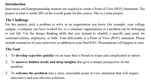 Introduction Innovation and Entrepreneurship