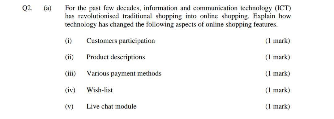 Please Urgent Its important Q2. (a) For the past