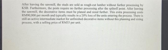QUESTION 1 An independent timber contractor