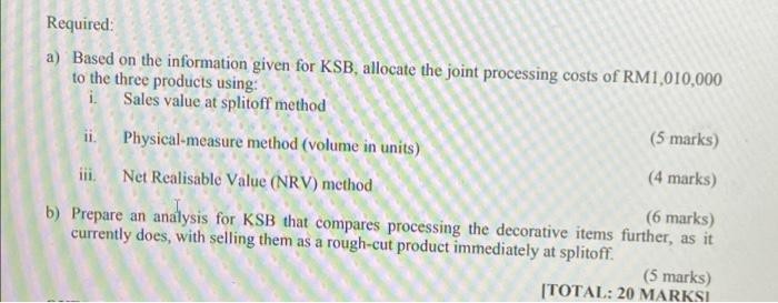 QUESTION 1 An independent timber contractor