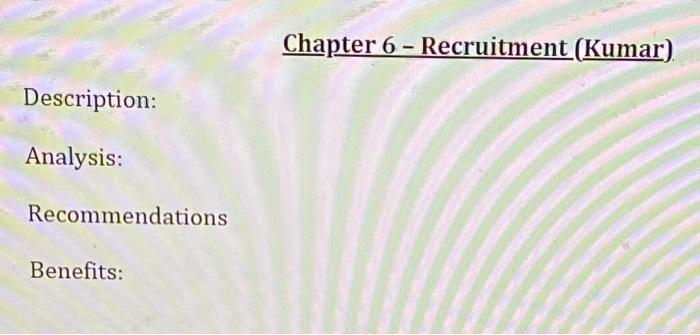 Need these 4 part to be explained according to