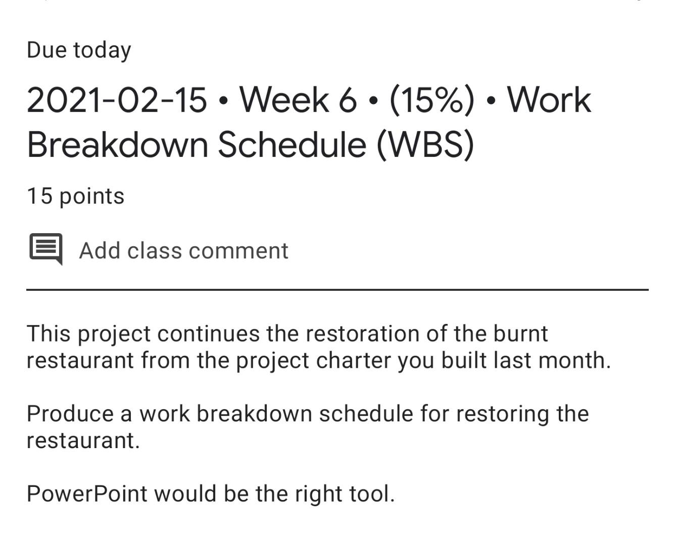 Teacher has provided me this information to