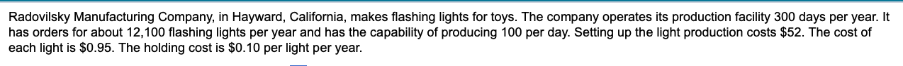 Radovilsky Manufacturing Company, in Hayward,