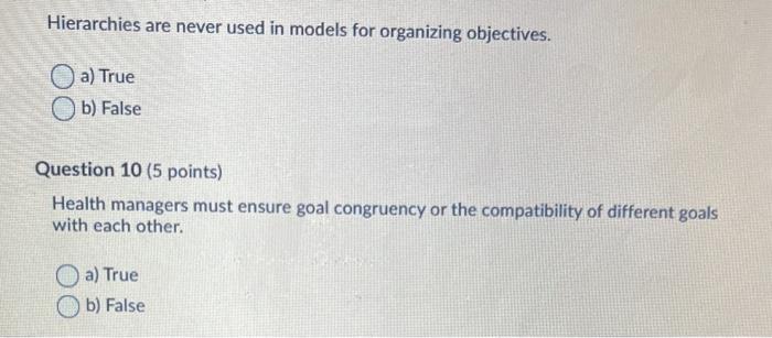 Hierarchies are never used in models for