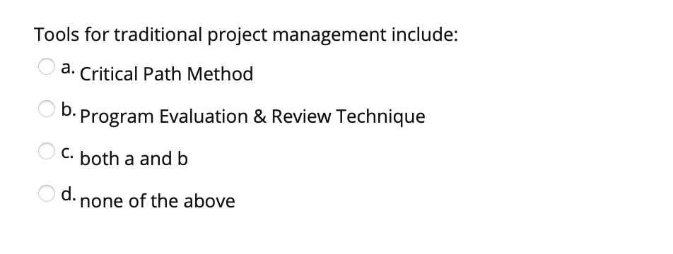 Benfits of traditional project management include