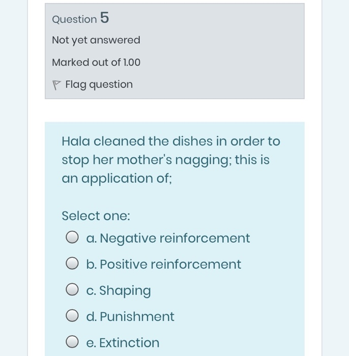 Question 5 Not yet answered Marked out of 1.00 P