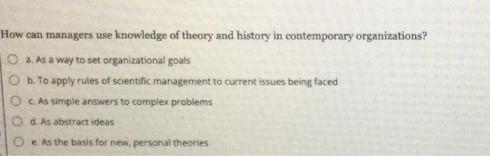 How can managers use knowledge of theory and