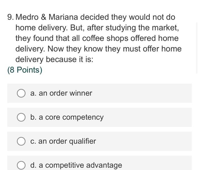 9. Medro & Mariana decided they would not do home