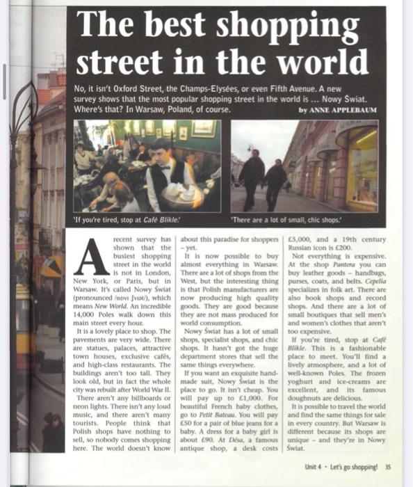 Write a summary for this article (best shopping