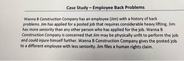 Wanna B Construction Company has an employee