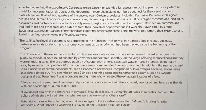 Lauren's balancing Act DeMarco's Department Store
