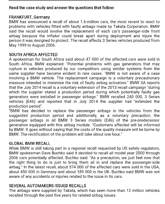 Evaluate the costs of poor quality according the